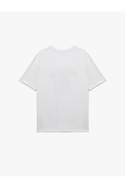 Koton Comfortable Fit Short Sleeve Crew Neck Cotton Strawberry Printed T-Shirt