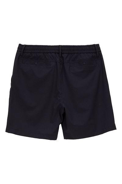 GMG FIRENZE Black Men's Elastic Waist Slim Fit Shorts Gu25Mss09021