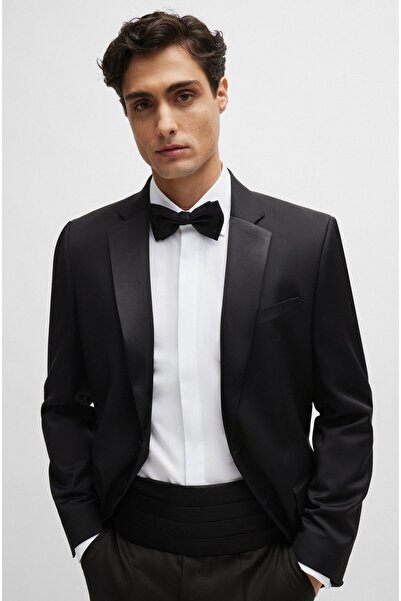 BOSS Erkek Slim Fit Pamuklu Uzun Kollu Beyaz Gömlek 50480093-100