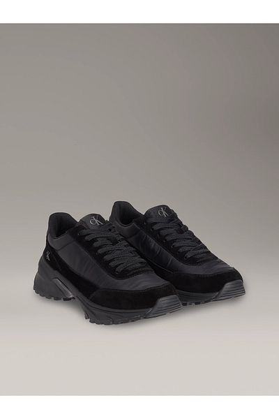 Calvin Klein Men's High Comfortable Sole Leather Black Sneaker Ym0Ym01292-0Gj