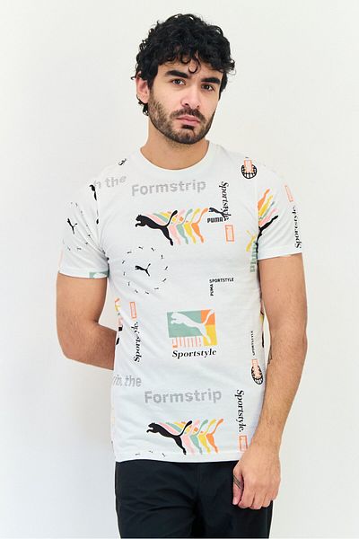 Puma Men Sportswear Fit Short Sleeves OutdoorT-shirt, Multicolor