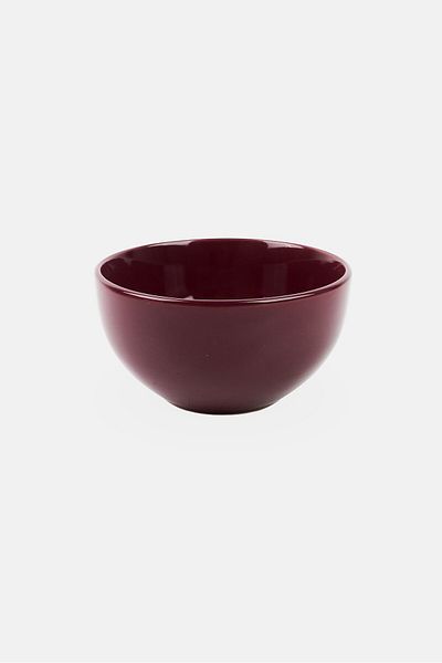 Maser Inoda 4 Pieces Ceramic Bowl Set, Burgundy