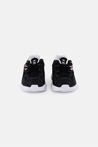 adidas حذاء أستير برباط للفتيات الصغيرات من مجموعة أوريجينالز × هالو كيتي للأطفال الصغار، باللون الأسود