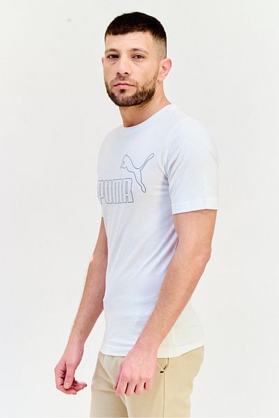 Puma Men Sportswear Fit Short Sleeve Outdoor T-Shirt, White