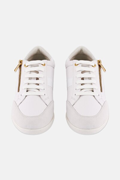 Geox Women Myria Lace Up Casual Shoes, White