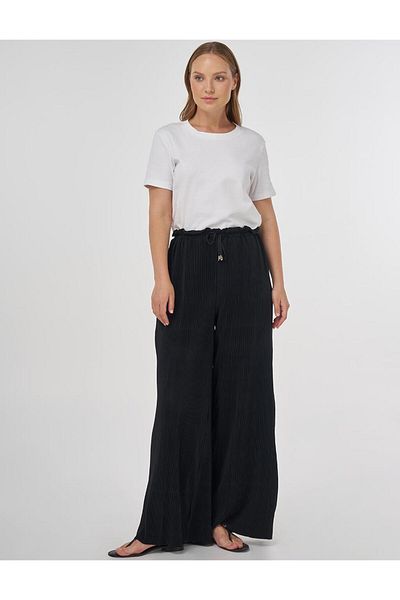 Kayra Relaxed Cut Corduroy Trousers Black
