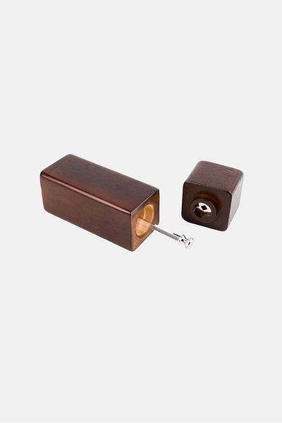 Fissman Square Shape Pepper Mill, Dark Brown