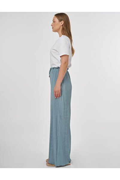 Kayra Bağcıklı Rahat Kesim Pantolon Nefti