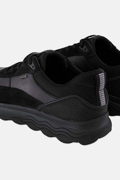 Geox Men U Spherica E Lace Up Casual Shoes, Black