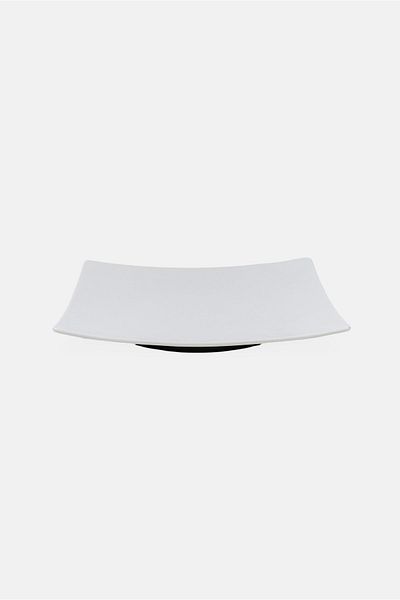 Maser Ceramic Square Flat Plat, White