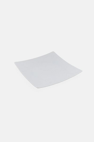 Maser Ceramic Square Flat Plat, White