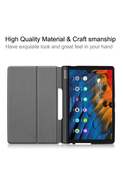 ENAR Lenovo Yoga Smart Tab YT-X705F - Lightweight Folding Protective Cover, 10.1-inch Galaxy Black