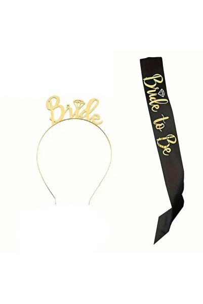 CUGYPARTY Bride Belt & Crown / Black