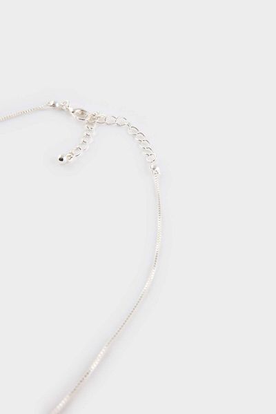 DeFacto Women's Minimal Heart Silver Necklace F5978Axns