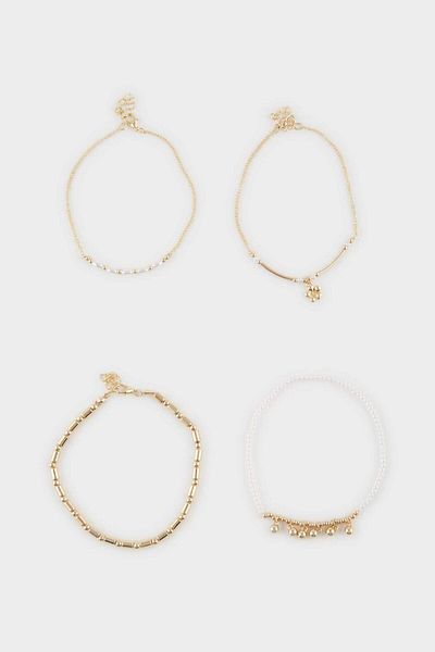 DeFacto Women's 4-Piece Gold Bracelet F3983Axns