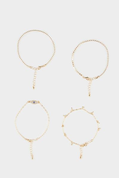 DeFacto Women's 4-Piece Gold Bracelet F1335Axns