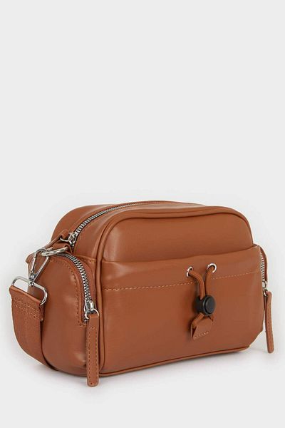DeFacto Women's Faux Leather Crossbody Bag F1242Axns