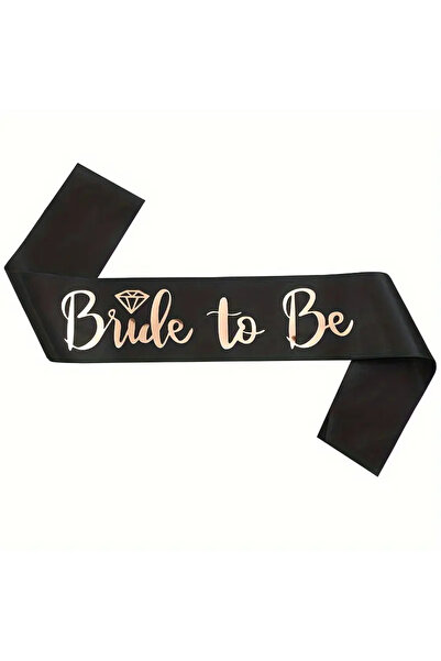 CUGYPARTY BRİDE TO BE KUŞAK BEYAZ / GOLD YAZI