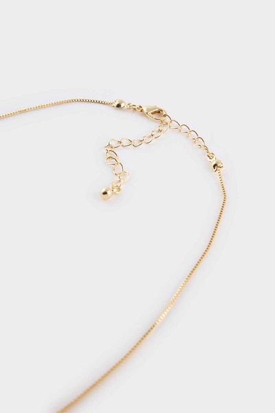 DeFacto Women's Minimal Heart Gold Necklace F5978Axns