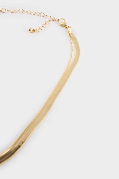 DeFacto Women's Gold Y Necklace F5977Axns