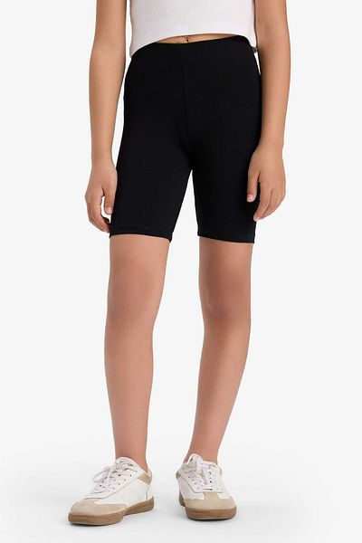 DeFacto Girl's Biker Combed Cotton 2-Piece Leggings B7616A825Sm