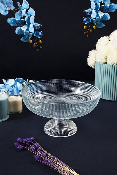 Fecra Loren Footed Bowl Natural