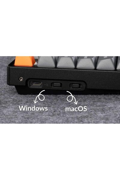 Keychron K8 Max 87-Key TKL ISO Wireless Mechanical Keyboard – Tri-Mode, Hot-Swappable, RGB, Arabic