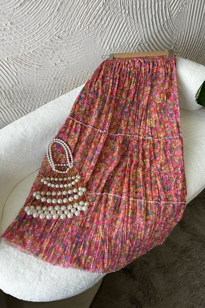 Poliyance Lara Vintage Rose Skirt