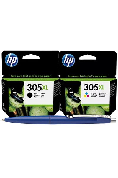 HP Set Cartus cerneala Original HP305XL /305XL , 1x3YM62AE Negru, 1x3YM63AE Color, Pix Schneider