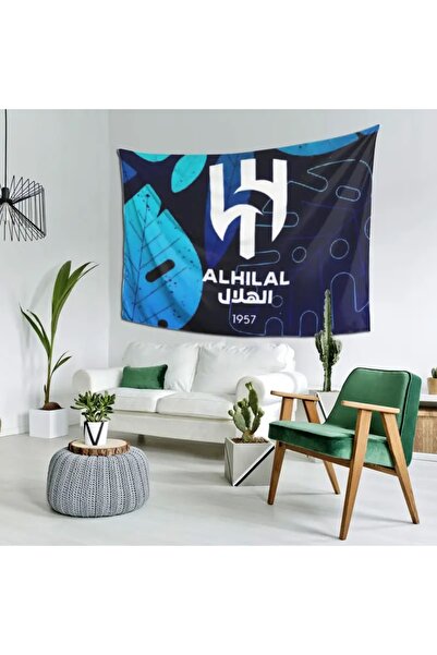 Generic Al Hilal Logo Polyester Home Decor, Cheerleading Tool and Perfect Gift for Fans, 150*130cm