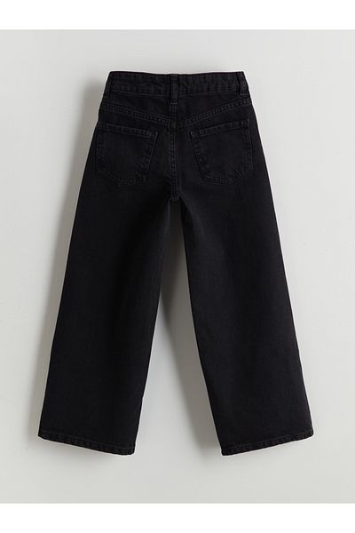 LC Waikiki Girl's Jeans Pants with Adjustable Elastic Waist