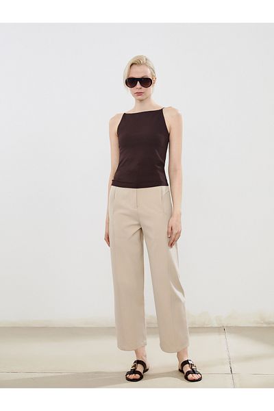 LC Waikiki Loose Fit Crepe Women's Trousers