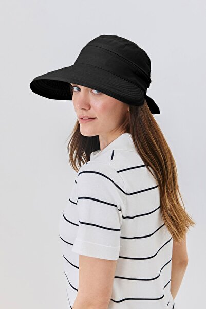 C&City Micro Fabric Zippered Adjustable Sports Running and Tennis Cap Y25730-30 Black