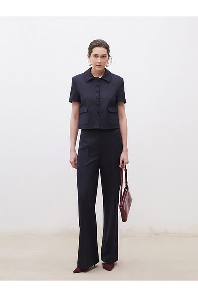 LC Waikiki Loose Fit Crepe Women's Trousers