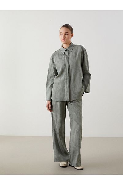 LC Waikiki Elastic Waist Striped Women's Trousers