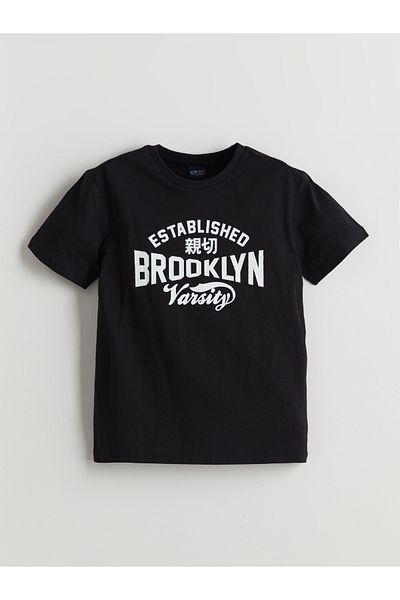 LC Waikiki Crew Neck Printed Boy's T-Shirt