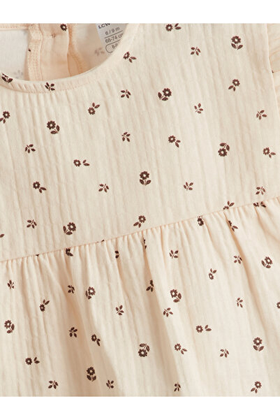 LC Waikiki Virágos muszlin kislány blúz és rövidnadrág 2db-os szett