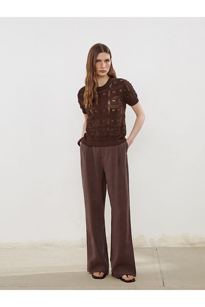 LC Waikiki Crew Neck Openwork Women's Knitwear Sweater