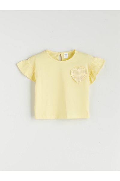 LC Waikiki Heart Printed Girl's T-Shirt and Shorts 2 Pack