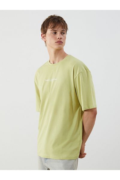 LC Waikiki Crew Neck Printed Combed Cotton Men's T-Shirt