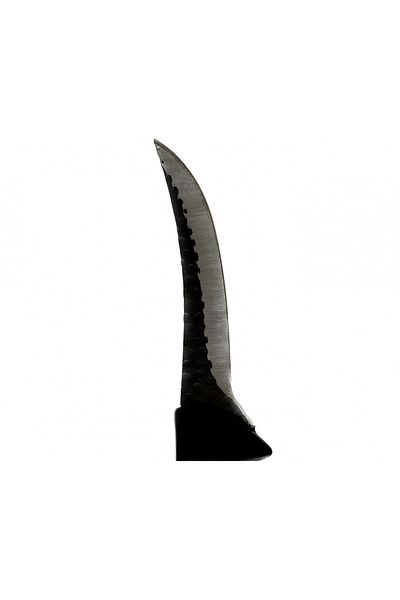 OEM Set of 2 butcher knives, curved blade, black, blade length 12 - 15 cm