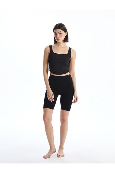 LC Waikiki Square Neck Crop Women's Athlete
