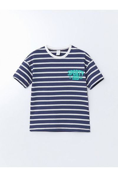 LC Waikiki Crew Neck Striped Boy T-Shirt
