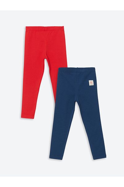 LC Waikiki Bedruckte Mädchenstrumpfhose mit elastischem Bund, 2er-Pack