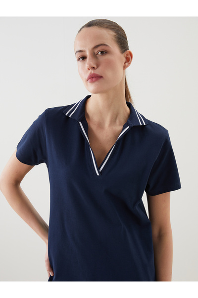 LC Waikiki LCWAIKIKI Classic Polo Yaka A Kesim Pike Elbise (S5)