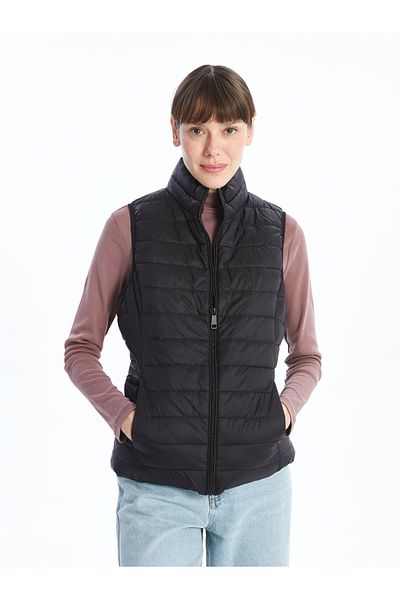 LC Waikiki Stand Collar Women's Puffer Vest