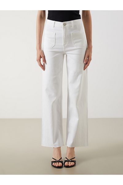 LC Waikiki Γυναικείο Jean Παντελόνι Wideleg