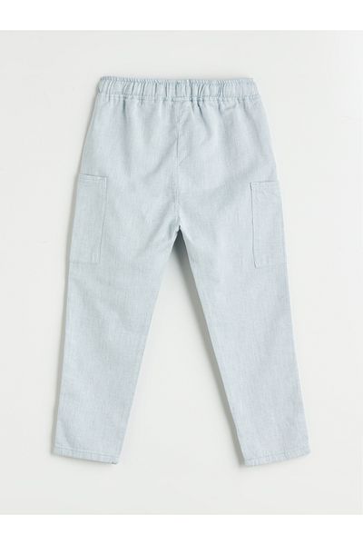 LC Waikiki Linen Blended Boy's Trousers with Elastic Waist