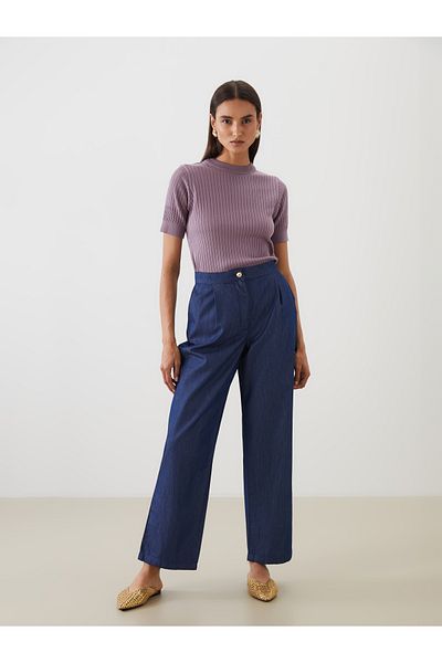 LC Waikiki Pantaloni de damă în jean Wideleg
