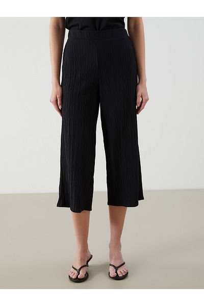 LC Waikiki Capri de damă texturate cu talie elastică